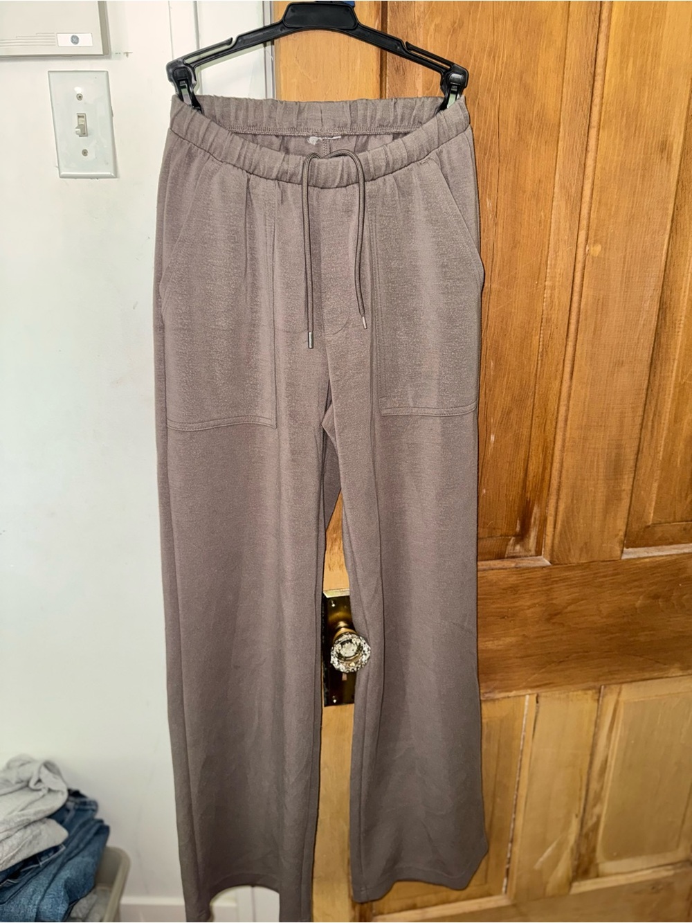 Target Wide Leg Drawstring Pants Taupe